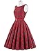 Belle Poque Classy Tea Length Dress Sleeveless Prom Party Dress Floral-23 L BP02