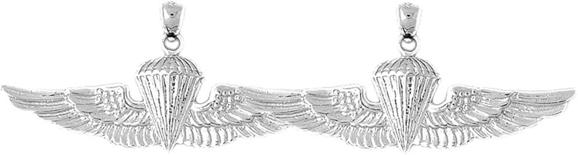 Jewels Obsession Military Earrings Sterling Silver United States Air Force Lever