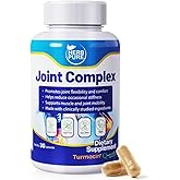 Joint Complex Turmeric Supplement, Turmacin® Turmeric Root Extract 500mg & Q-Actin® Cucumber Enzyme 20mg, Daily Joint Health Support, Suitable for Sensitive Users, Non-GMO, Gluten Free, 30 Capsules