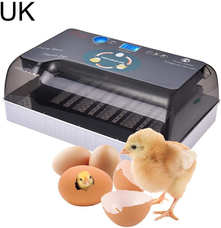 Eggs Digital Fully Automatic Incubators,Automatic Egg Turning Temperature Control For Chicken, Poultry Hatching For Chickens Ducks Goose Birds Turkey W/Illumination And LED Display,4-35 Eggs