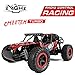 RC Cars High Speed Remote Control Truck 2.4Ghz 4CH Off Road RC Car Rock Off-Road Vehicle 1:16 Alloy Shell Monster Truck Rechargeable Buggy Vehicle (Red)