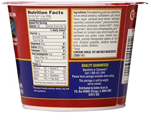 chicken rice a roni nutrition