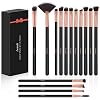Eye Makeup Brushes Set, 15 Pcs Synthetic Eyeshadow Brush Concealer Eyebrow Eyeliner Blending Cosmetics Brushes for Women…