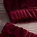 Women's 2 Piece Vintage Velvet Lingerie Set Strap Bra Underwear Suit (32ABC, Red)