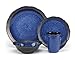 Cuisinart CDST1-S4JEB Stoneware Jenna Blue Collection 16-Piece Dinnerware Sets
