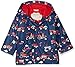 Hatley Boys' Little Button-Up Printed Rain Jacket, Red Farm Tractors, 8 Years