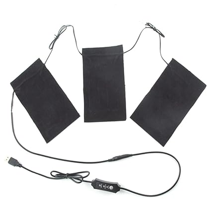 USB Thermo-Weste Heizung Tuch mit Temperatur Control Switch Elektrische Heizung Kleidung Pad waschen Flexible Beheizte Pad, 3