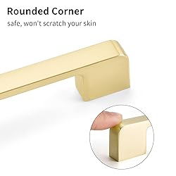 Lepatape 5 Pack 7-1/2inch(192mm) Gold Cabinet