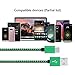 USB Type-C Cable, FiveBox 6Ft 3 Pack Nylon Braided USB-C Fast Charging Cord for Google Pixel XL, Nexus 6P 5X, LG G5 V20, HTC 10, Huawei P9/P9 Plus, OnePlus 2/3, Honor 8-Green