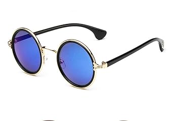 Chakil Runde Sonnenbrille Getönte Retro Sonnenbrille Vintage Fashion Sonnenbrille John Lennon Style
