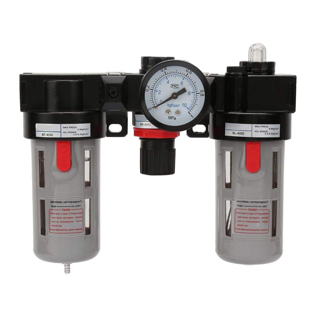 Compressed Air Filter Regulator Combo, 1.0Mpa 1/2 Unit Air Source