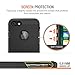 iPhone 7 Case, Trianium [Duranium Series] Heavy Duty Ultra Protective Cases Shock Absorption Hard Covers with Built-in Screen Protector+ Holster Belt Clip Kickstand for Apple iPhone 7 2016 -Black