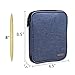 LUXJA Knitting Needles Case(up to 8 Inches), Travel Organizer Storage Bag for Circular Needles, 8 Inches Knitting Needles and Other Accessories(NO ACCESSORIES INCLUDED), Dark Blue