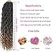 DEYNGS 18''Goddess Faux Locs Crochet Hair Braids Wavy with Curly Ends Synthetic Hair Extensions Fauxlocs Fiber Braiding Hair Afro Kinky Soft Dread Dreadlocks (6Packs/Lot, 1B/27)