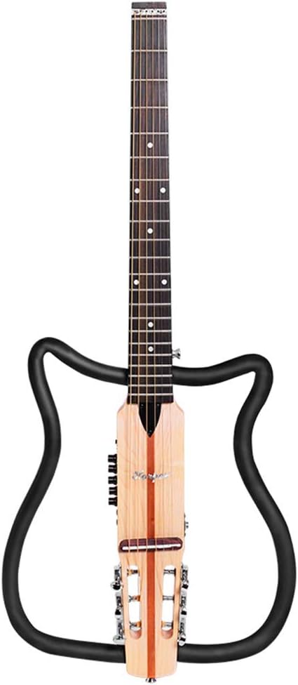 Hbiao Traveler Guitar Silent Guitar Portable Acoustic Guitar Electric Box Piano Beginner With Guitar Accessories Amazon Co Uk Sports Outdoors