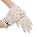 Kenmont Summer Women Dots Sun Uv Protection Outdoor 100% Cotton Driving Gloves (Beige)