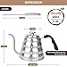 OPUX Pour Over Coffee Kettle with Gooseneck | Stainless Steel Coffee Tea Kettle with Thermometer 40 oz, Stovetop Induction Goose Necked Kettle Slow Pour Drip Spout (1.2 Liter, 40 fl oz) Silver