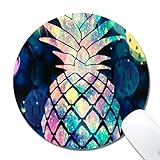 DeJYtrade Mouse Pad, Pineapple Custom Non-Slip Gaming Round Mouse Pad(8x8x0.12 Inch)