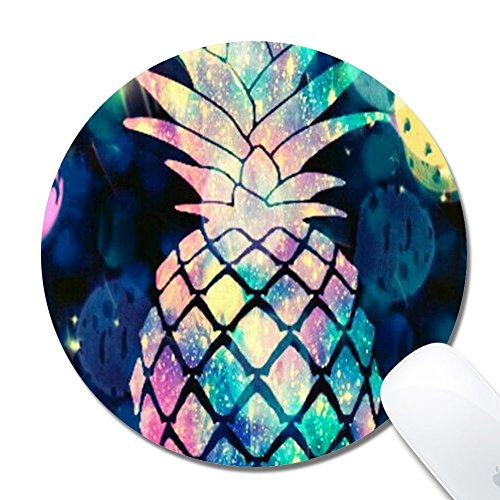DeJYtrade Mouse Pad, Pineapple Custom Non-Slip Gaming Round Mouse Pad(8x8x0.12 Inch)