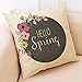 TiTCool 2018 Cushion Cover Hello Spring Home Decor Throw Pillowcase Pillow Covers 18x18 (H)