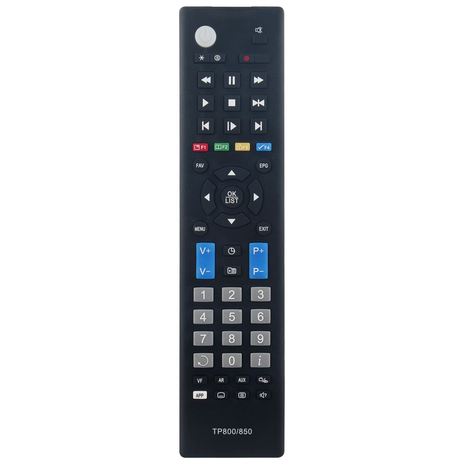ALLIMITY TP800 TP850 Remote Control Replace fit for Topfield Receiver CBP-2001-CI+ Conax SBP-2001-HD+ TRF-2100 TRF-2200 TRF-2400 TRF-2460 TRF-2470 TRF-5300 TRF-5310 TRF-5320 TRF-7260 TP-800 TP-850
