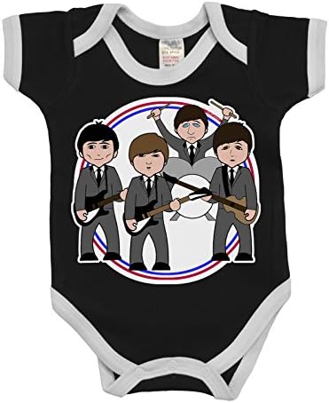 VIPWees Babygrow Fabolous Foursome Music Boys & Girls Baby Bodysuit