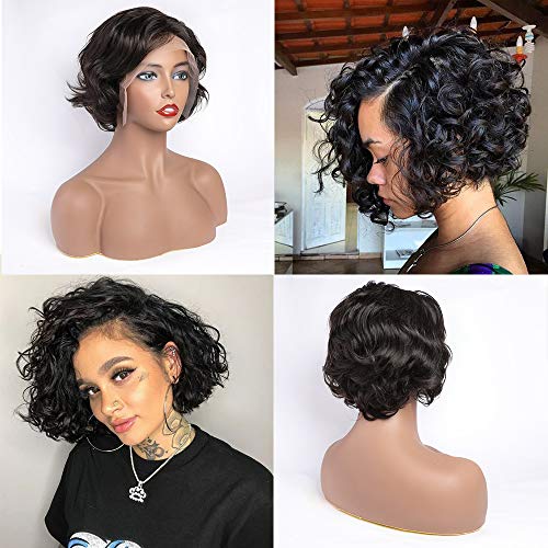 Maxine-Pixie-Cut-Wig-Loose-Wave-Lace-Front-Wigs-Pre-Plucked-with-Baby-Hair-Brazilian-Human-Remy-Hair-Wig-for-Women-Natural-Black-1B-Color-150-Density6-inch