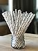 Just Sip It Biodegradable Vintage Paper Drinking Straws, Red and Blue Stars, Pack of 50