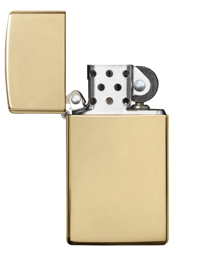 Zippo Slim Pocket Lighter, High Polish Brass Amazon