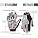 Outdoor Sports Bicycle Gloves, Full Finger Motorcycle Motorbike Riding Mesh Glove Warm Protection Windproof Racing Fashion Anti-slip Breathable Summer Winter