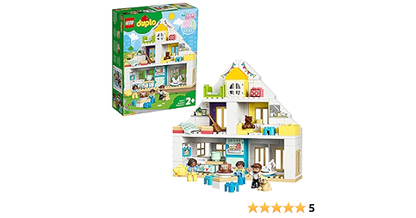 lego duplo town 10929 modular playhouse building kit 129 pieces amazon sg toys