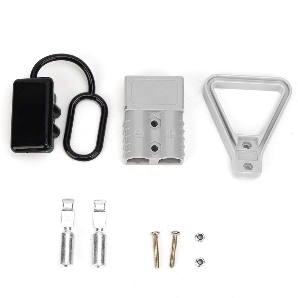 DC600V Battery Connector Battery Quick Connect 120A Cable Connector Terminal Kit with Handle for Cables up to 25mm² 4 AWG