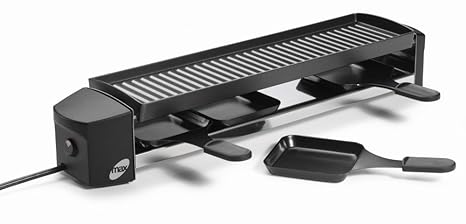 Stöckli Grill Cheese4, antihaft versiegelte Grillplatte und Pfännchen, für 4 Personen 0014.02