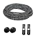 Airror Elastic No Tie Shoelaces for Kids and Adults, [3 Pair] Best Lock Shoelaces for Running and Walking Shoes, Ideal for Runners and Sneakers.Fit Most Shoes (Black/Black/Black)