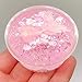 AZRtoys Slime Charms Mud - Beautiful Mermaid Tail Charms Mixing Fluffy Plasticine Clay Toy Stress Relief Sludge Toys Gift for Kids Adult (Pink, 55ml)