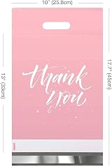 Switory 100Pcs Parcel Bags 262x330mm Pink with Handle Self Seal Mailing Bags view 2