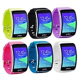 Tkasing Compatible with Samsung Galaxy Gear S R750 Smart Watch Replacement Wristband Bracelet/Free Size Wireless Smartwatch Accessory Band Strap with Secure Buckle