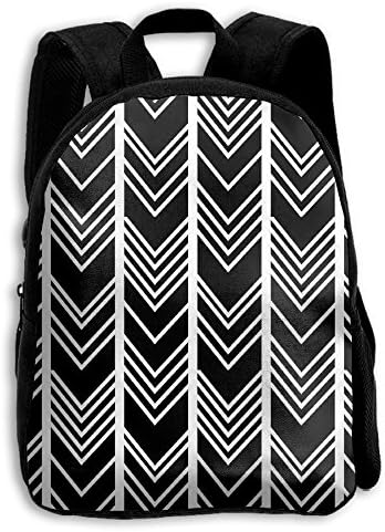 NHRTYHFWDG Customized School Backpack Black White Abstract Chevron(525) Children¡¯s Backpack,Shoulders Bag,Casual Backpack,Travel Backpack
