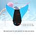 GOALUKK Mermaid Tails for Swimming Training Diving Swim Fin with Monofin for Kids and Adults(Pink Blue Black) (Blue, Large fit for adults)