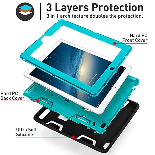 iPad Pro 12.9" Case,AICase Heavy Duty Hybrid Shockproof Hard Case Cover