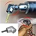 Nizzco 2PCS Right Angle Drill,105 Degree Multifunction Right Angle Driver with 1/4inch Hex Bit Socket Screwdriver Holder Adapter
