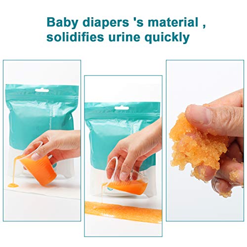 Pee Bags for Travel Men Disposable Urine Bags for Women Kids 12Pack