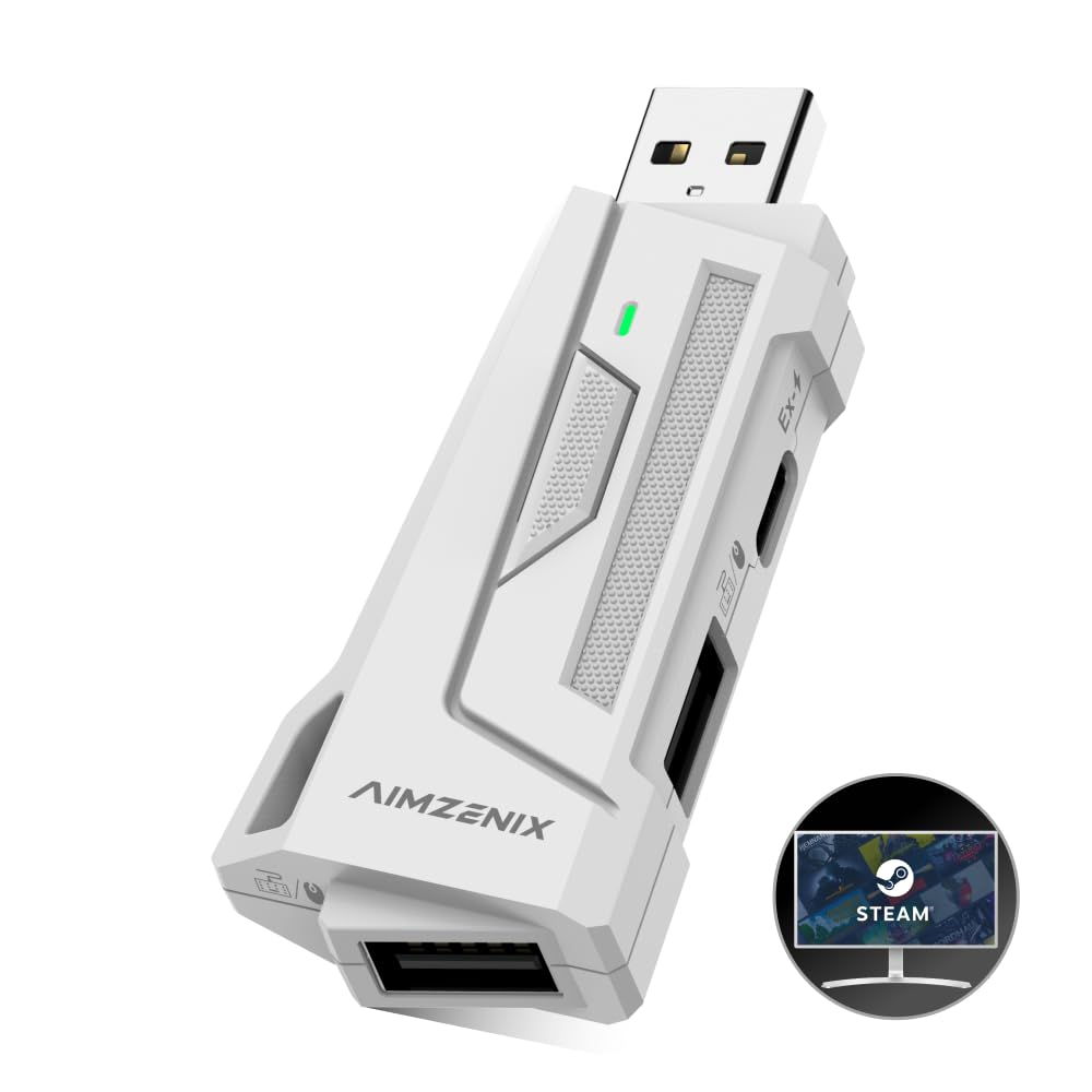 Keyboard Mouse Adapter for PC and Nintendo Switch, AX200 Support App Customization, Macro, Target Support 2610