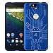 Huawei Nexus 6P Case, Cruzerlite Bugdroid Circuit Case Compatible for Huawei Nexus 6P - Retail Packaging - Blue