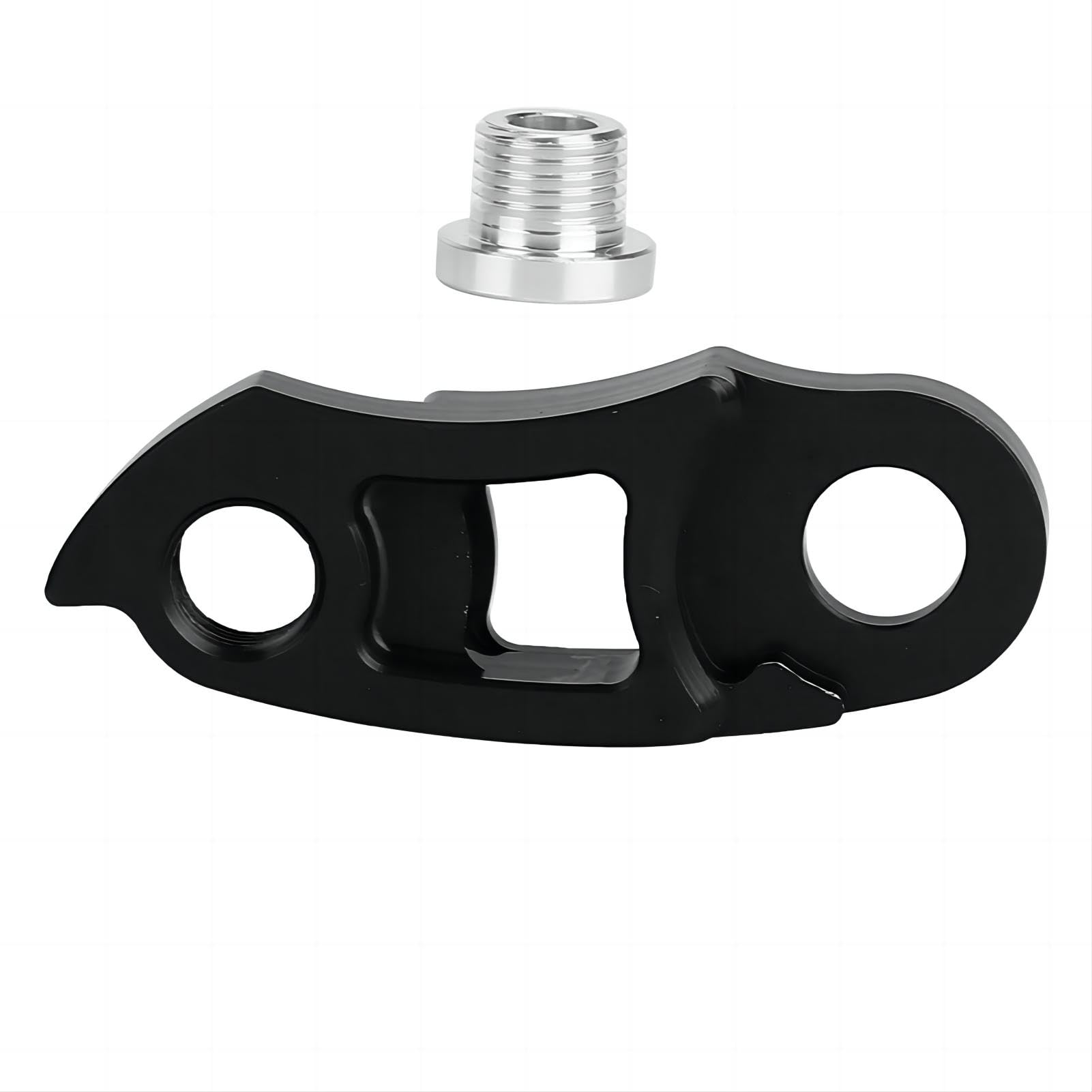 VIFER Bicycle Rear Derailleur Hanger Extension Extender Aluminum Alloy Bike Bicycle Frame Gear Tail Hook Extender for Mountain Bike Road Bike 40T-50T (Black)