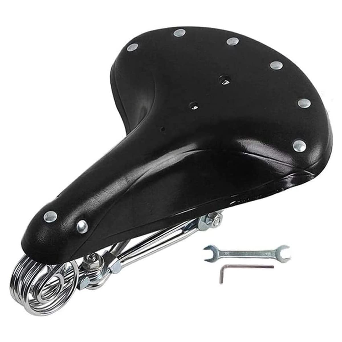 Unifizz Bicycle Saddle Bike Seat Classic Saddles Cycling Cushion Mat Sprung Bicycle Saddle