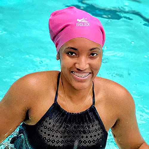 Extra Large Swim Cap for Long Hair Braids Dreadlocs Waterproof Silicone