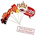 Happy Chinese New Year 2020 Photo Booth Props Kit - NO DIY Needed - Year of the Rat Decorations - 2020 Chinese New Year Party Supplies Favors - 22 Count, Large