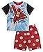 DC Comics Boys' Big Justice League Flash 2-Piece Pajama Short Set, REDBLK, 6/7
