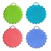 Kichwit Silicone Sponge Antibacterial Kitchen Sponge Non Scratch Multi-purpose Dishwashing Brush Stink Free, Food Grade & BPA Free, 4 Pack